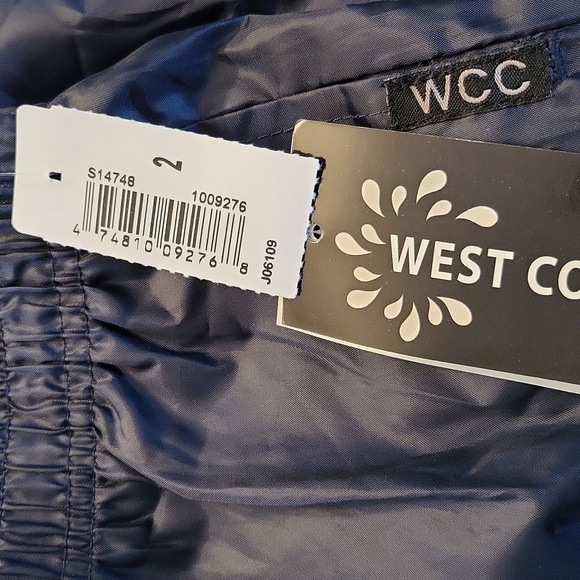 NWT West Coast Connection navy lined wind/splash pants - Picture 3 of 5